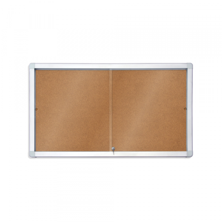 Tabla oglasna Rocada 8xA4, plutana, klizna vrata, 94 x 68