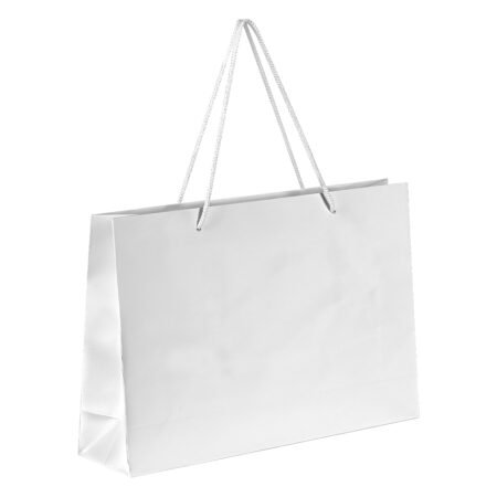 DINA HO, papirna kesa, mat laminirana, 190 g/m2, bela