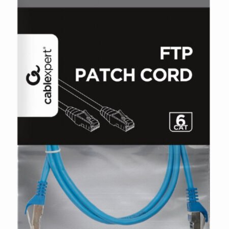PP6-1M/B Gembird Mrezni kabl, CAT6 FTP Patch cord 1m blue