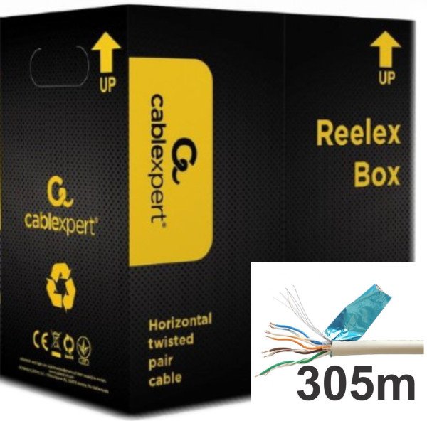 FPC-5004E Gembird FTP cat.5E Indoor licnasti CU kotur 305m - Slika 4