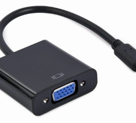 A-CM-VGAF-01 Gembird USB Type-C to VGA adapter cable, 15 cm, black