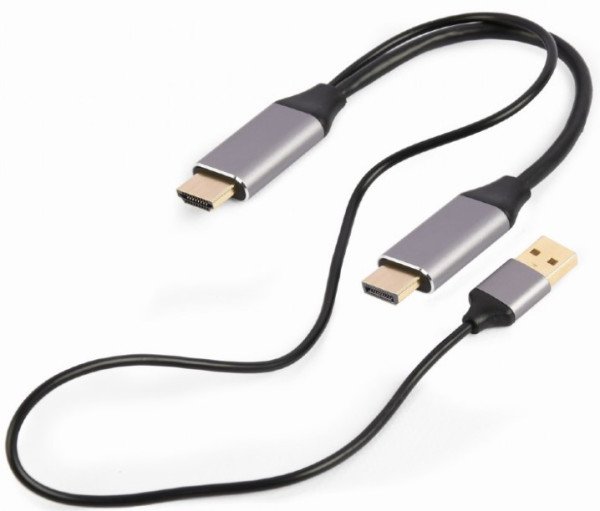 A-HDMIM-DPM-01 Gembird Active 4K HDMI na DisplayPort adapter kabl, 2m, black - Slika 2