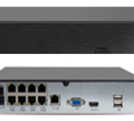 Gembird DVR NVR-P3008QT-POE 8CH GMB 8 kanala do 8mp H.265 HI EASY App Onvif P2P, iCloud do 6TB, POE