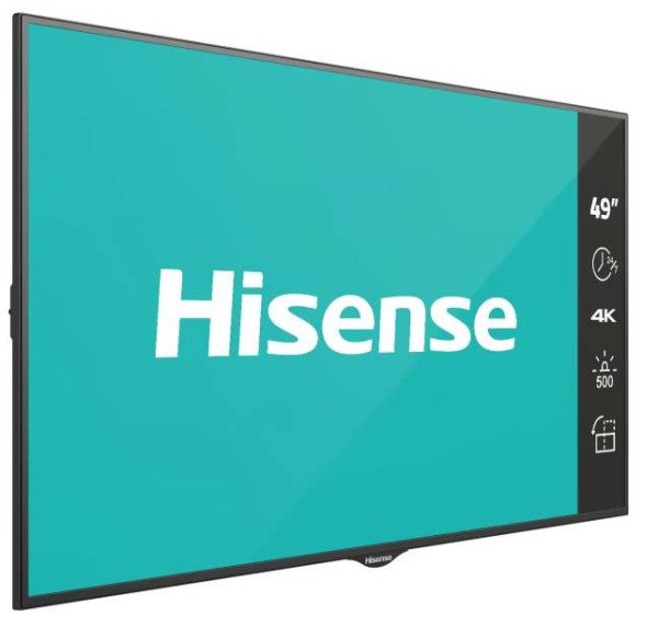 Monitor HISENSE 49 inca 49BM66AE 4K UHD 500 nita Digital Signage Display - 24/7 Operation - Slika 2