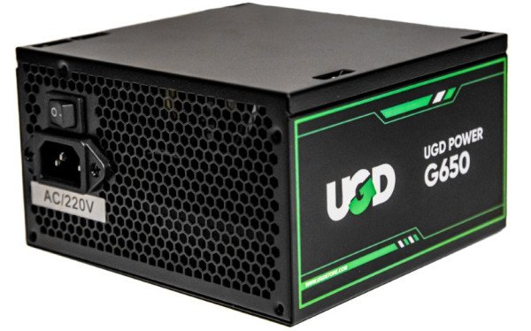 Napajanje G650 650W UGD Power 12cm FAN, 20+4pin, 4+4pin, 4xSATA, 2xIDE, 2x6+2pin 80Plus, Black - Slika 3
