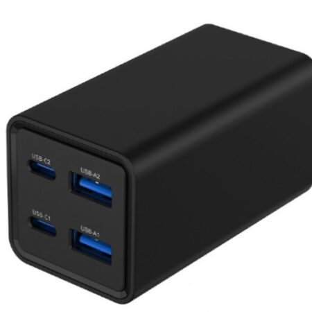 TA-UC-2A2C-PD65-01-BK Gembird 4-port 65W GaN USB PowerDelivery brzi punjac, black