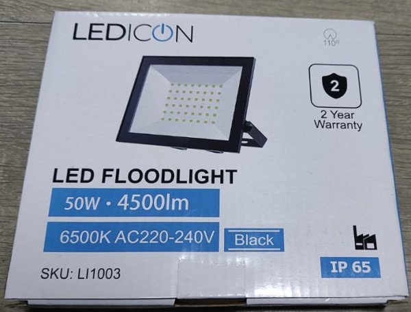 LED REFLEKTOR 50W 4500lm 6500K IP65 LI1003 - Slika 2