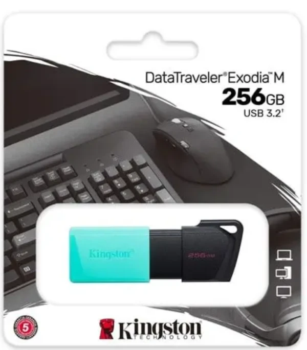 KINGSTON USB 256GB DT Exodia M 3.2 - DTXM/256GB,Crno/Plava - Slika 3