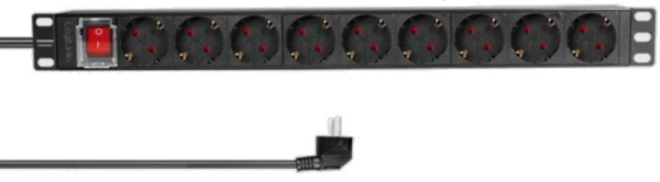 Razvodni PDU panel za rack sa 9 utiènih mesta i osiguracem, kabl 2m (aluminijum) - Slika 3