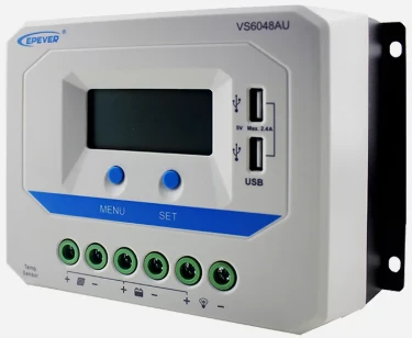 Epever Kontroler punjenja 60A 12/24/36/48V VS6048AU LCD,Beli - Slika 2