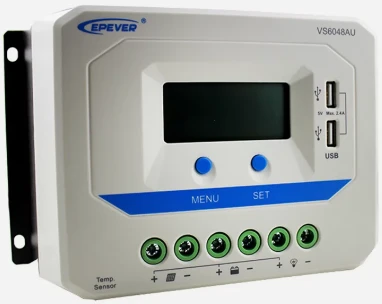 Epever Kontroler punjenja 60A 12/24/36/48V VS6048AU LCD,Beli - Slika 3