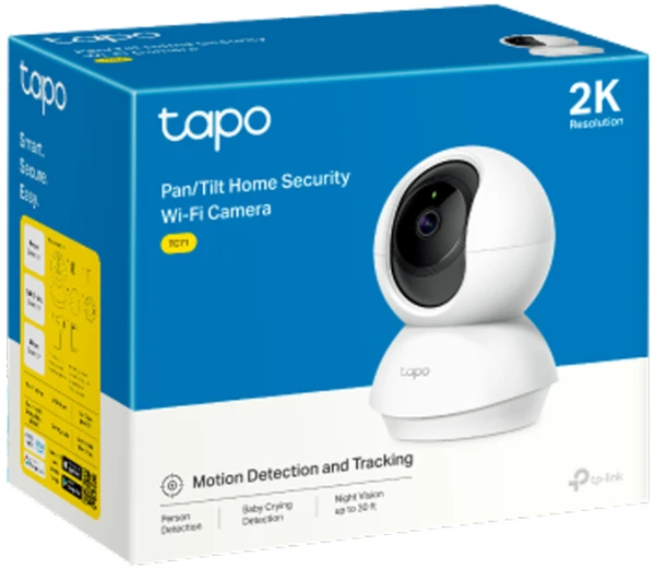TP-LINK Kamera TC71 4MP Pan/Tilt Home Security WiFi Camera,Belo-crna - Slika 3