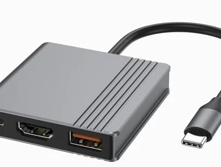 A-CM-COMBO3-05 Gembird USB Type-C 3-u-1 multi-port adapter,USB-A port F/HDMI port F/USB-C port F