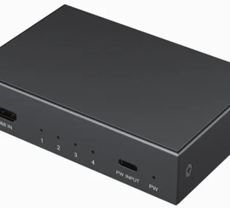 DSP-HDMI4K-4P-01 Gamebird Splitter, 4K UHD na 30 Hz , IN-1xHDMI Type-A (F), OUT-4XHDMI Type-A (F)