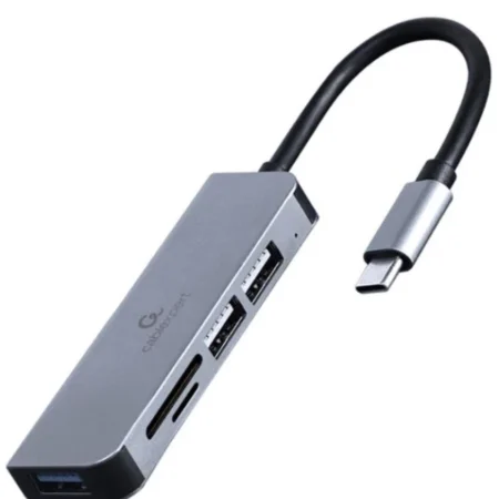 UHB-CM-CRU3P1U2P2-01 Gembird USB Type-C 3-portni USB hub (USB 3.1 + USB 2.0) sa citacem kartica
