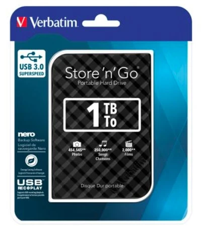Verbatim 53194 BLACK 1TB, 2.5inc, Eksterni hard disk USB 3.0 - Slika 3