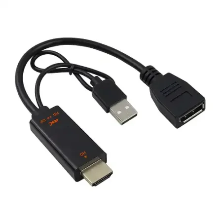 HDMI M. na Displayport M. F. Konvertor Kettz H2DP-023 0.23CM 4K 60Hz