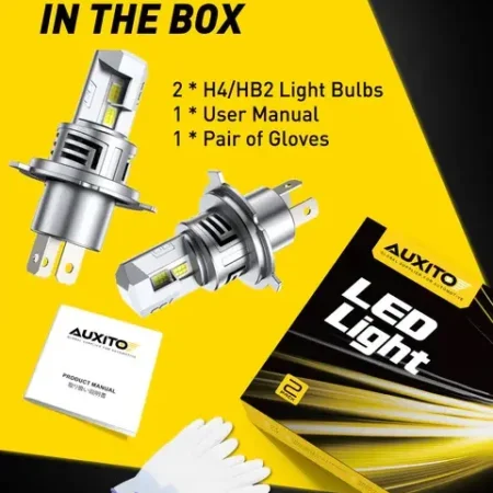AUXITO H4 LED sijalice 6500K 13000lm set 60W CANBUS DD-M6S-H4-A