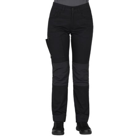 ROVER WOMEN S, ženske servisne radne pantalone sa elastinom, crni