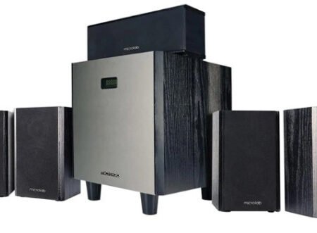 Microlab HTS800 Home Theater System 180W, Bluetooth, LED Screen, Aux, USB, DVD5.1, Optical, HDMI, FM