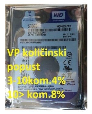 HDD 2.5 * 500GB WD5000LPCX WD BLUE 5400RPM 16MB SATA3 7mm - Slika 4