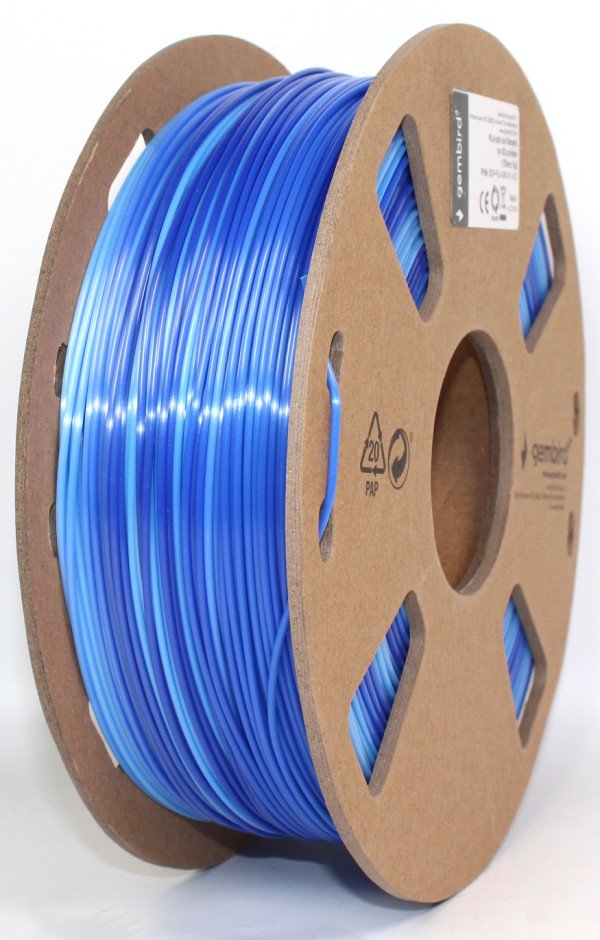 3DP-PLA-SK-01-ICE PLA Svilenkasti led Filament za 3D stampac 1.75mm, kotur 1KG Ice blue + dark blue - Slika 4