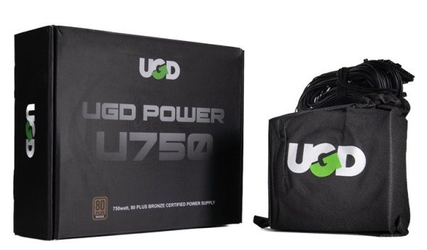 Napajanje U750W 750W UGD Power 12cm FAN, 20+4pin, 4+4pin, 6xSATA, 2xIDE, 4x6+2pin 80Plus, Black - Slika 4