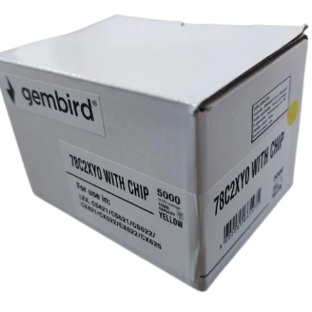 Toner Gembird 78C2XY0 zam. kaseta za Lexmark Yellow 5k (sa cipom)