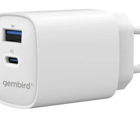 TA-UC-1A1C-PD30-01-W Gembird 2-port 30 W USB fast charger