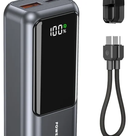 PB10-PD20-LCD-02 Gembird 20W Kompaktna baterija za brzo punjenje sa LCD ekranom, 10000 mAh