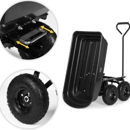 MultiGarden Baštenska transportna kiperska kolica, nosivosti do 200kg,kapacitet 75l