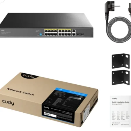 Cudy GS1018PS2 V3.0 Switch Gigabit RJ45 portovi:18  PoE portovi: 16  30W