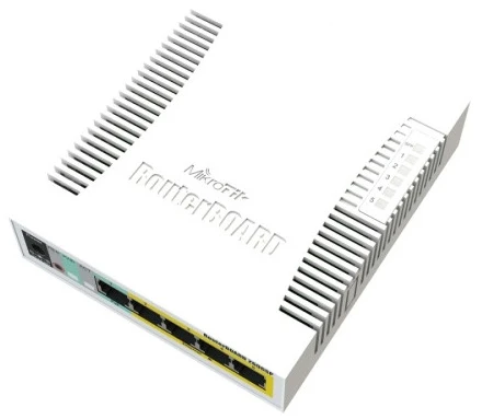 MikroTik CSS106-1G-4P-1S RB260GSP with SwitchOS and indor case - Slika 2
