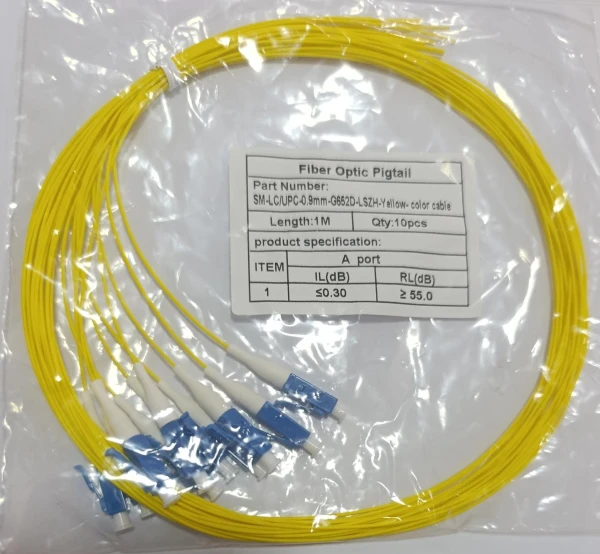 SM-LC/UPC-0.9mm-G652D-LSZH-Yelow OPTIC-Pigtail Cena je za komad, prodaje se pakovanje od 10 kom.min. - Slika 3