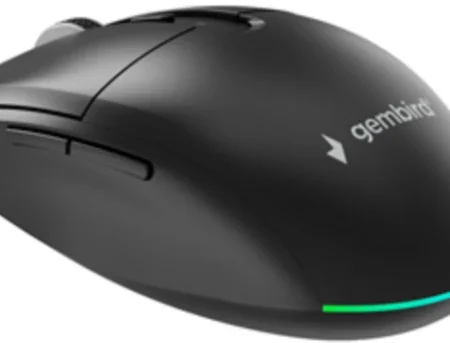 MUSW2-6B-0 Gembird Bezicni mis 2,4GHz+ Bluetooth opticki 800-1600Dpi 6-tastera crni 110mm