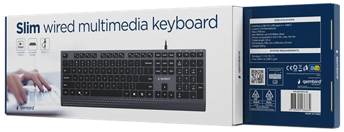KB-MCH-06 Multimedijalna Slim tastatura US-international